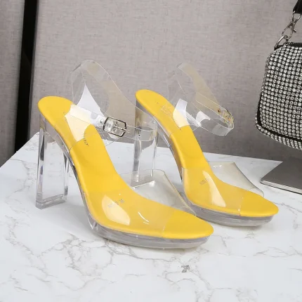 Sexy summer platform black catwalk sandals for women